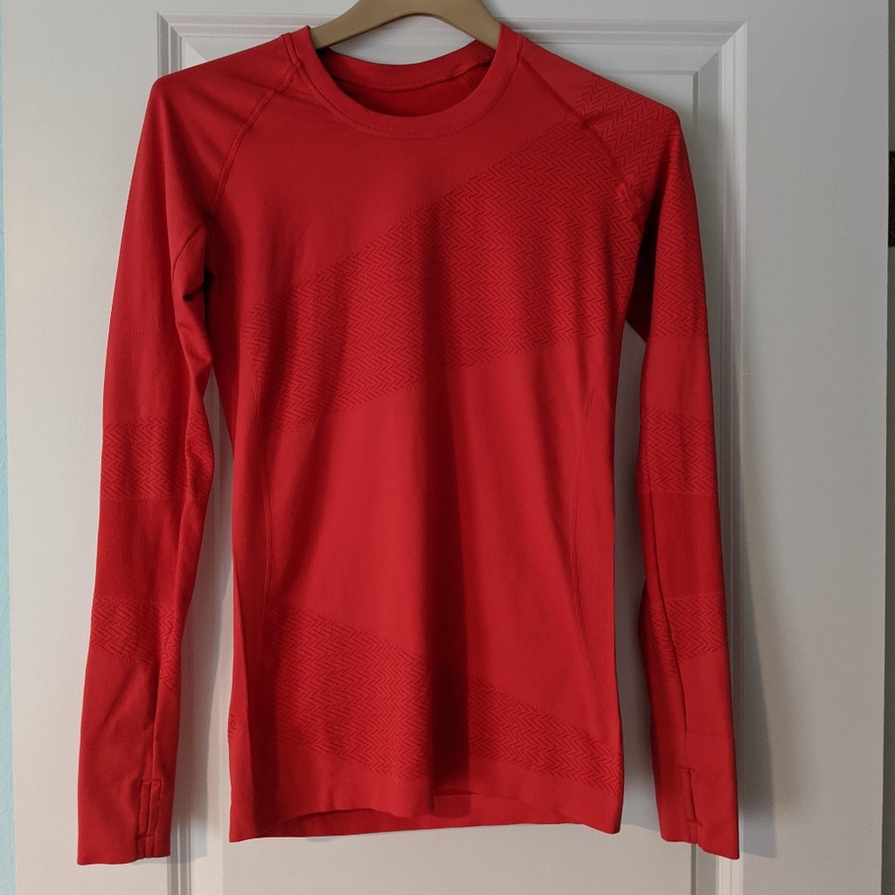 Oiselle Long-sleeve running top with thumbholes